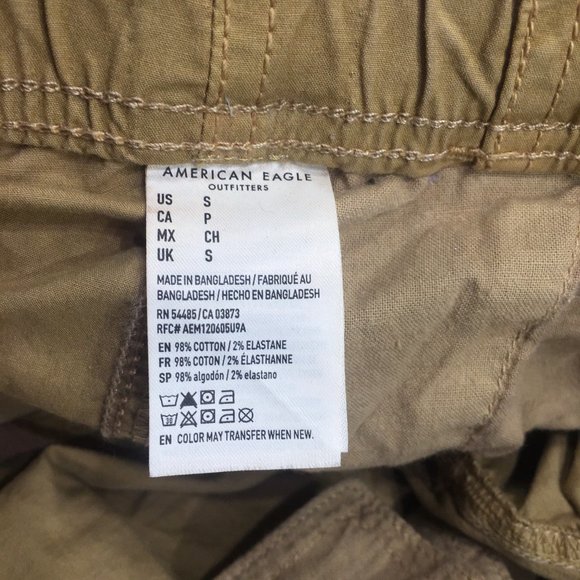AMERICAN EAGLE Men's Next Level Flex Khaki Jogger Pants - Size Small - Picture 12 of 12